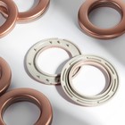 Люверсы для штор, d=3.4/5.5 см, 10 шт., цвет медный - Фото 2