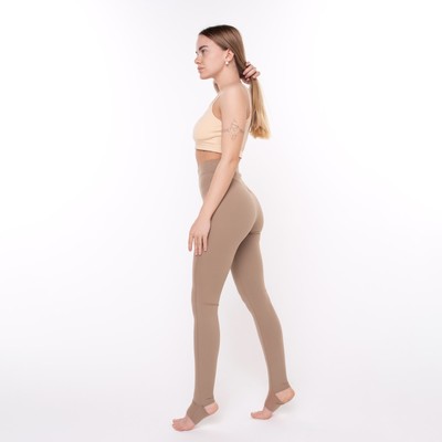 Легинсы спортивные женские Mark Formelle, кофе, размер 44 (S)