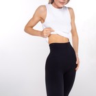 Леггинсы женские в рубчик, цвет чёрный, размер 44-46 (S/M) 9630066