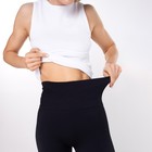 Леггинсы женские в рубчик, цвет чёрный, размер 44-46 (S/M) 9630066