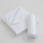 Одеяло облегченное 140х205см, файбер 100г/м, микрофибра белая 80г/м, 100% полиэстер - Фото 4