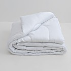 Одеяло облегчённое, 172х205см, файбер, микрофибра белая, 100% полиэстер - Фото 3