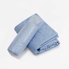 Покрывало 215х240см, голубой, синтепон 100г/м, микрофибра 80г/м, 100% полиэстер - фото 22234853