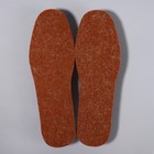 Стельки для обуви, утеплённые, универсальные, р-р RU до 44 (р-р Пр-ля до 45), 28 см, пара, цвет коричневый - Фото 3