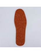 Стельки для обуви, утеплённые, универсальные, р-р RU до 42 (р-р Пр-ля до 45), 27 см, пара, коричневая - Фото 3