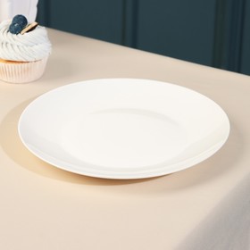Тарелка обеденная «Nova», d=20.5 см, белая, фарфор