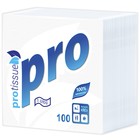 Салфетки бумажные PROtissue С184, Premium, 1-слойные, 24х24 см, 100 штук в упаковке - Фото 1