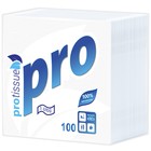 Салфетки бумажные PROtissue С184, Premium, 1-слойные, 24×24 см, 100 штук в упаковке - Фото 1