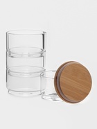 Банки для сыпучих BellaTenero «Эко», 300 мл, 10.2×21.5 см, с бамбуковой крышкой, набор 4 шт., стекло, прозрачные - Фото 3