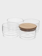 Банки для сыпучих BellaTenero «Эко», 300 мл, 10.2×21.5 см, с бамбуковой крышкой, набор 4 шт., стекло, прозрачные - Фото 4