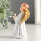 Сувенир полистоун "Праздничный ангел в белом платье" золотые крылья МИКС 5х3,5х7,5 см - Фото 6