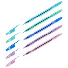 Ручка шариковая СТАММ "555" синяя, 0,7мм, пастель микс - фото 8847632