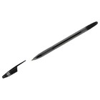 Ручка шариковая СТАММ "555" черная, 0,7мм, тонированный корпус - Фото 1