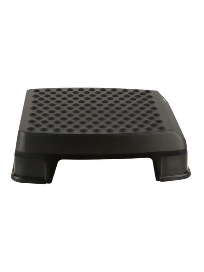 Подставка для ног, Стамм, 34.3×10.5×44.7 см, рельефная поверхность, черная