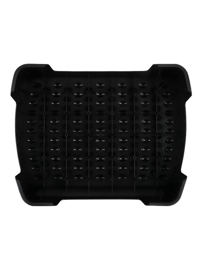 Подставка для ног, Стамм, 34.3×10.5×44.7 см, рельефная поверхность, черная