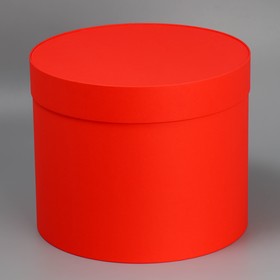 Коробка подарочная круглая «Красная», 30 × 25 см