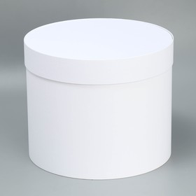 Коробка подарочная круглая «Белая», 30 × 25 см