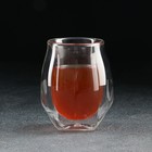 Стакан для виски с двойными стенками Magistro «Сток», 180 мл, стекло, прозрачный - Фото 1