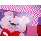 Набор для творчества. Аппликация «Мишка с сердцем» (4 цв., 200 эл.) - фото 34954140