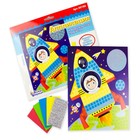 Набор для творчества. Аппликация «Ракета» (5 цв., 250 эл.) - фото 24663530