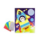 Набор для творчества. Аппликация «Ракета» (5 цв., 250 эл.) - фото 24663531