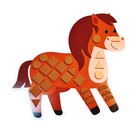 Набор для творчества. Аппликация для малышей «Домашние животные» (4 цв., 152 эл.) - фото 24509220