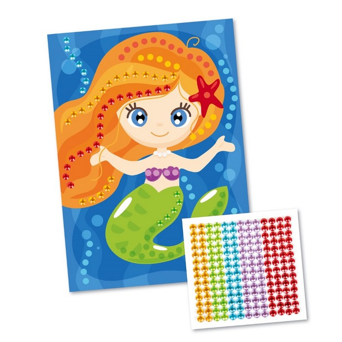 Набор для творчества. Рисунок из страз «Рыжая русалка» - Фото 1