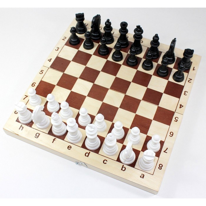 Игра настольная «Шахматы», деревянная коробка, поле: 29 × 29 см - фото 1885659546