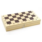 Игра настольная «Шахматы и шашки», деревянная коробка, поле: 29 × 29 см - фото 10509934