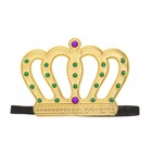 Карнавальная корона «Король» на резинке, цвета МИКС - Фото 4
