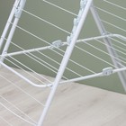 Сушилка для белья напольная складная, рабочая длина 21 м, цвет матовый серый - Фото 5