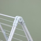 Сушилка для белья напольная складная, рабочая длина 21 м, цвет матовый серый - Фото 6