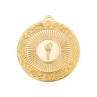Медаль спортивная, диаметр 70 мм, цвет золото - фото 10510181