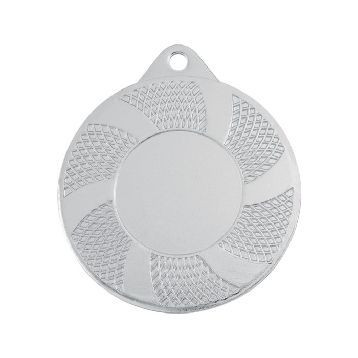 Медаль спортивная, под нанесение, диаметр 50 мм, цвет серебро