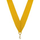Лента для медали, ширина 24 мм, цвет золото - фото 10510182