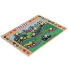 Игрушка деревянная «Вкладыш с ручками. Цвета. Синий трактор» 22,5 × 30 см 9679844 - фото 16186708