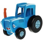 Игрушка деревянная «Объёмная каталка. Синий трактор» 12 см - фото 2667351