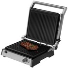 Гриль электрический MAUNFELD MF-1324S, 2000 Вт, антипригарное покрытие, 29x24 см, серый - фото 51463465