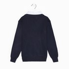 Школьный джемпер-обманка для мальчиков, цвет синий, рост 158-164см - фото 45454629