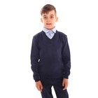 Школьный джемпер-обманка для мальчиков, цвет синий, рост 158-164см - фото 10510801