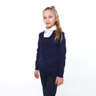 Джемпер-обманка для девочки, цвет синий, рост 128-134см - Фото 2