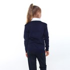 Джемпер-обманка для девочки, цвет синий, рост 128-134см - Фото 5
