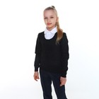 Джемпер-обманка для девочки, цвет чёрный, рост 134-140см - фото 10510905