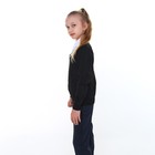 Джемпер-обманка для девочки, цвет чёрный, рост 158-164см - Фото 3