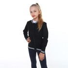 Кардиган для девочек, цвет чёрный, рост 158-164см - Фото 6
