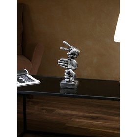 Фигура "Руки", полистоун, 35 см, серебро, Иран, 1 сорт