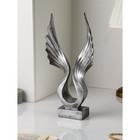 Фигура "Крылья", полистоун, 44 см,серебро, Иран, 1 сорт - фото 10511516