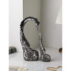 Набор фигур "Жираф", полистоун, 47 см, серебро, Иран, 1 сорт - фото 10511543