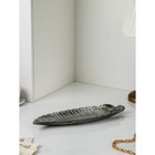 Органайзер «Лист», полистоун, цвет серебро - фото 10847433
