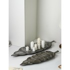 Набор органайзеров «Лист», полистоун, серебро, Иран, 1 сорт - фото 10511658